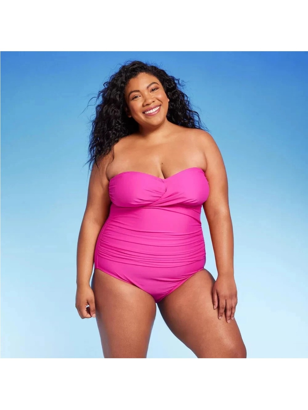 Women's Full Coverage Tummy Control Twist-Front One Piece Swimsuit - Kona Sol 18
